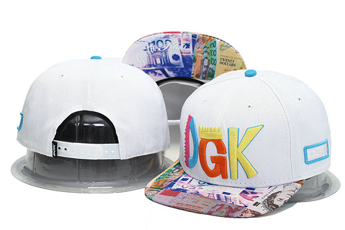 DGK White Snapback Hat YS 0701